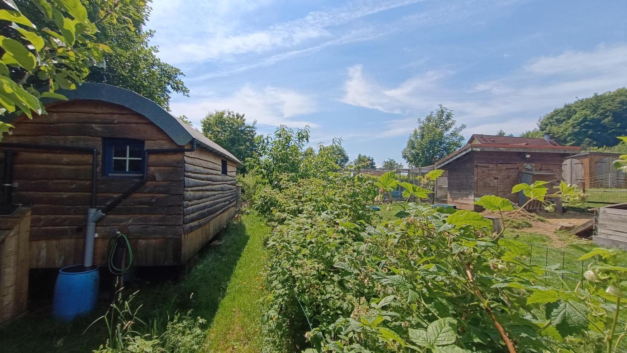 La Roulotte Tiny House Du Mond'Ideal Leval  エクステリア 写真